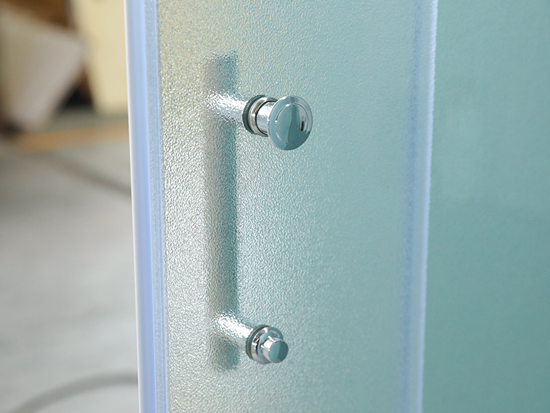 SD-3 Satu Tetap Satu Skrin Pancuran Gelongsor, Kaca Terbaja Matt, Profil Aluminium Chrome, Pemegang Dua Lubang SD-3 Satu Tetap Satu Skrin Pancuran Gelongsor, Kaca Terbaja Matt, Profil Aluminium Chrome, Pemegang Dua Lubang