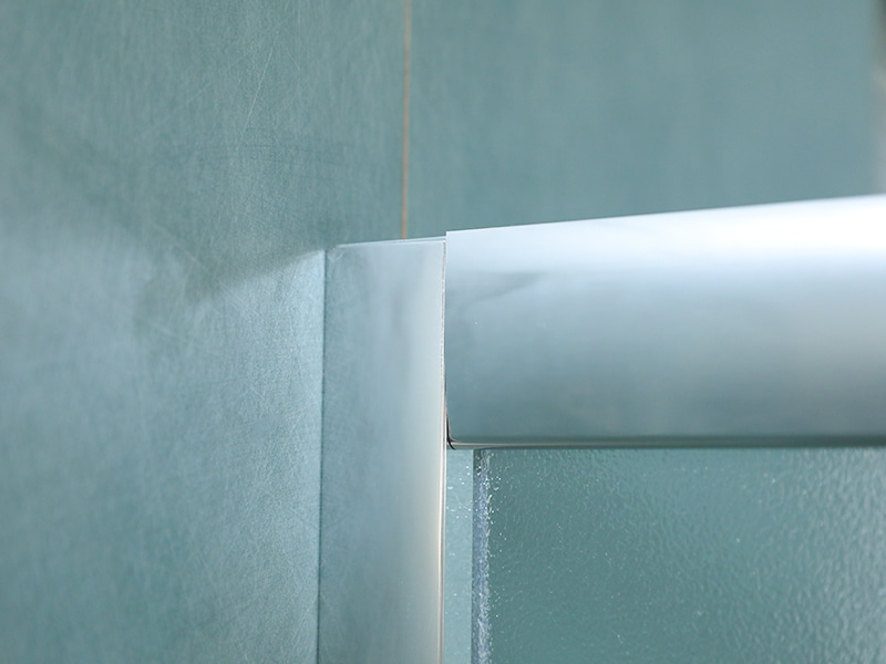 SD-3 Satu Tetap Satu Skrin Pancuran Gelongsor, Kaca Terbaja Matt, Profil Aluminium Chrome, Pemegang Dua Lubang SD-3 Satu Tetap Satu Skrin Pancuran Gelongsor, Kaca Terbaja Matt, Profil Aluminium Chrome, Pemegang Dua Lubang