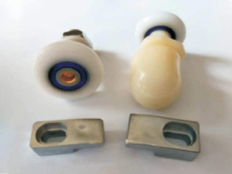 L007 Penggelek Pintu Pancuran Kaca Gelongsor Tunggal & Tunggal