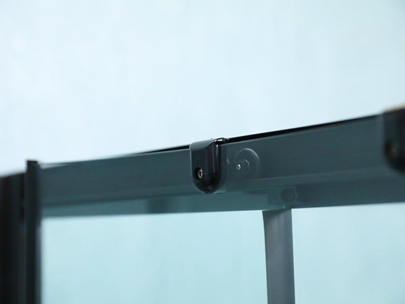 Penutupan Pancuran Mandian Kaca Terbaja SE Bingkai Aluminium Hitam Penutupan Pancuran Mandian Kaca Terbaja SE Bingkai Aluminium Hitam