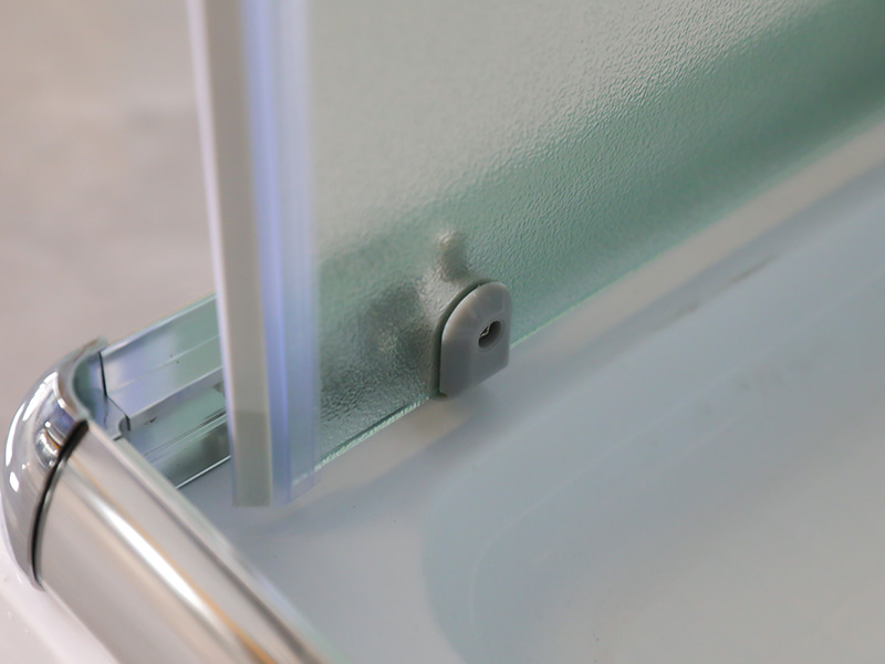 Kandang Pancuran Mandi Gelongsor RE, Kaca Terbaja Matt, Profil Aluminium Chrome, Pemegang Dua Lubang, Dengan Dulang Kandang Pancuran Mandi Gelongsor RE, Kaca Terbaja Matt, Profil Aluminium Chrome, Pemegang Dua Lubang, Dengan Dulang