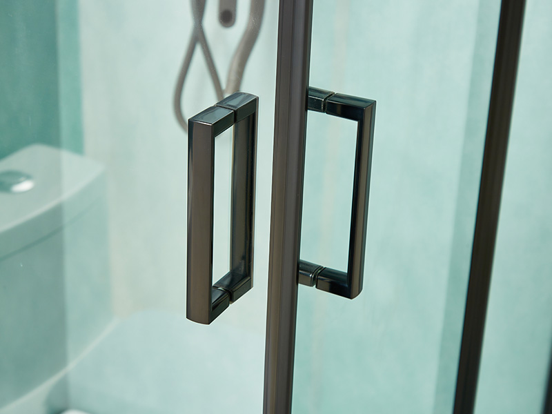 Kandang Pancuran Mandi Gelongsor SQ, Kaca Terbaja Jelas, Profil Aluminium Hitam, Pemegang Dua Lubang, Dengan Dulang Kandang Pancuran Mandi Gelongsor SQ, Kaca Terbaja Jelas, Profil Aluminium Hitam, Pemegang Dua Lubang, Dengan Dulang