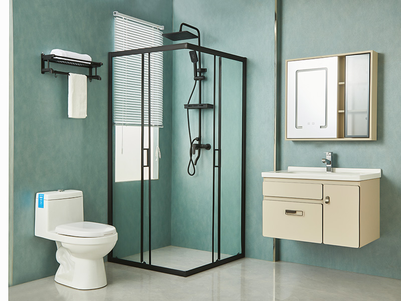 Kandang Pancuran Mandi Gelongsor SQ, Kaca Terbaja Jelas, Profil Aluminium Hitam, Pemegang Dua Lubang, Dengan Dulang Kandang Pancuran Mandi Gelongsor SQ, Kaca Terbaja Jelas, Profil Aluminium Hitam, Pemegang Dua Lubang, Dengan Dulang