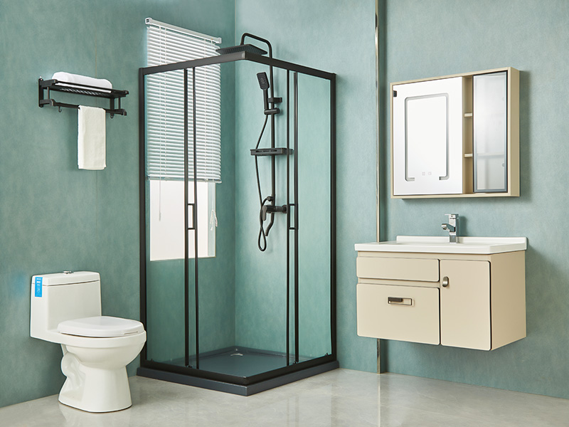 Kandang Pancuran Mandi Gelongsor SQ, Kaca Terbaja Jelas, Profil Aluminium Hitam, Pemegang Dua Lubang, Dengan Dulang Kandang Pancuran Mandi Gelongsor SQ, Kaca Terbaja Jelas, Profil Aluminium Hitam, Pemegang Dua Lubang, Dengan Dulang