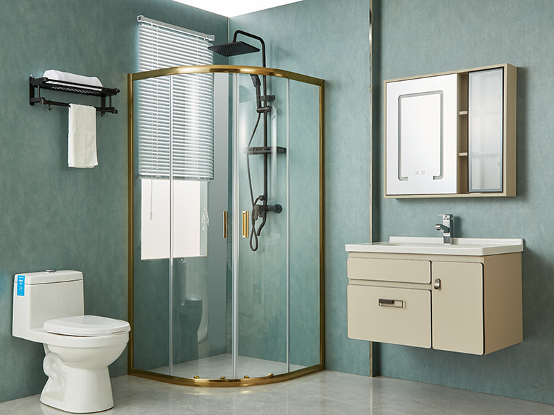 Penutupan Pancuran Mandi Gelongsor SE, Kaca Terbaja Jelas, Profil Aluminium Emas, Pemegang Dua Lubang, Tanpa Dulang Penutupan Pancuran Mandi Gelongsor SE, Kaca Terbaja Jelas, Profil Aluminium Emas, Pemegang Dua Lubang, Tanpa Dulang