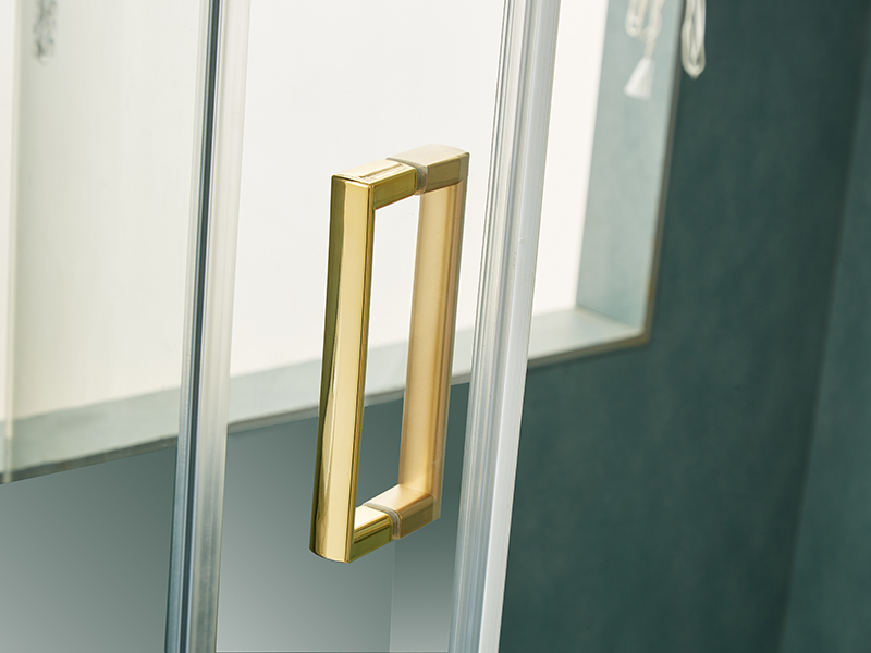 Penutupan Pancuran Mandi Gelongsor SE, Kaca Terbaja Jelas, Profil Aluminium Emas, Pemegang Dua Lubang, Tanpa Dulang Penutupan Pancuran Mandi Gelongsor SE, Kaca Terbaja Jelas, Profil Aluminium Emas, Pemegang Dua Lubang, Tanpa Dulang