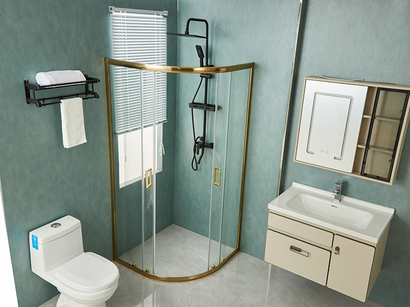 Penutupan Pancuran Mandi Gelongsor SE, Kaca Terbaja Jelas, Profil Aluminium Emas, Pemegang Dua Lubang, Tanpa Dulang Penutupan Pancuran Mandi Gelongsor SE, Kaca Terbaja Jelas, Profil Aluminium Emas, Pemegang Dua Lubang, Tanpa Dulang