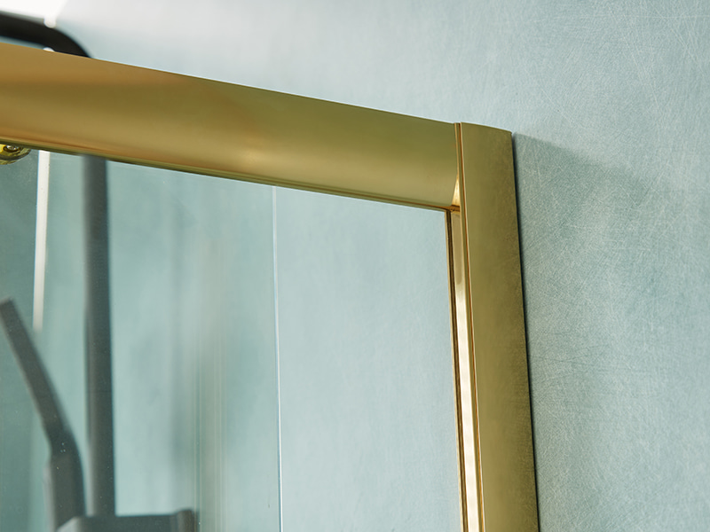 Penutupan Pancuran Mandi Gelongsor SE, Kaca Terbaja Jelas, Profil Aluminium Emas, Pemegang Dua Lubang, Tanpa Dulang Penutupan Pancuran Mandi Gelongsor SE, Kaca Terbaja Jelas, Profil Aluminium Emas, Pemegang Dua Lubang, Tanpa Dulang