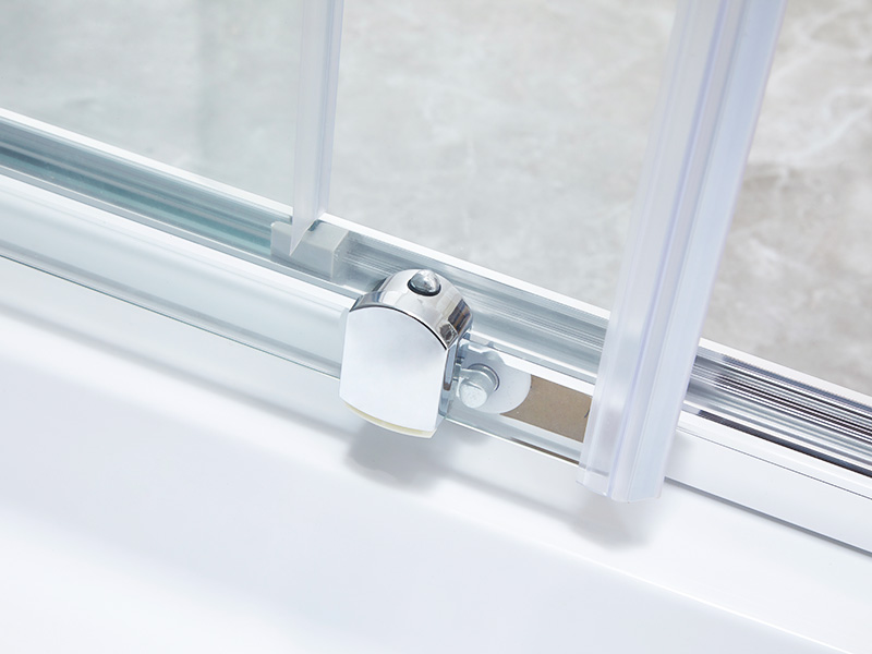 Kepungan Pancuran Mandi Gelongsor Bilik Mandi Kaca Terbaja SQ Jelas, Dengan Dulang Kepungan Pancuran Mandi Gelongsor Bilik Mandi Kaca Terbaja SQ Jelas, Dengan Dulang