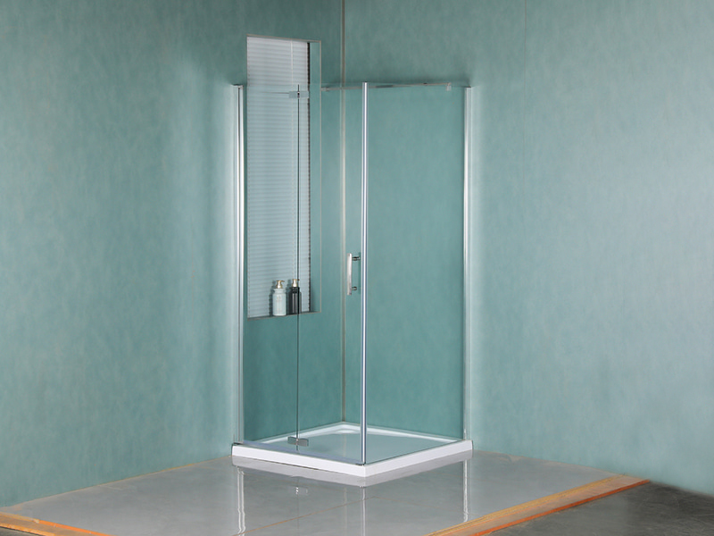 Penutup Pancuran Pancuran Profil Aluminium Chrome LD Pivot